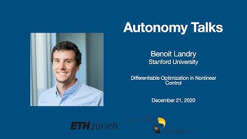Autonomy Talks - Benoit Landry: Differentiable Optimization in Nonlinear Optimal Control