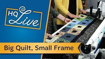KING-SIZE QUILTS on the Little Foot Frame!? Small Space Quilts with Debby Brown! HQ Live