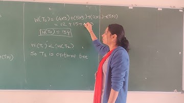 DM- Discrete Mathematics-SE CSE-IT- Example on Optimal Tree