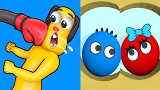 "Annoying Uncle Punch vs Lucky balls Fun Brain Challenge GameplaySatisfying ASMRViral and Fun 🎯👊 ⚽🔥"