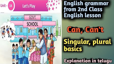 #APTETDSC | 2nd Class English lesson ||Unit-1B Let