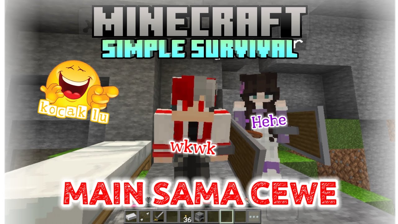 Main Berdua Sama Cewe Di Minecraft - Kocak Auto Ketawa (pocket edition ...