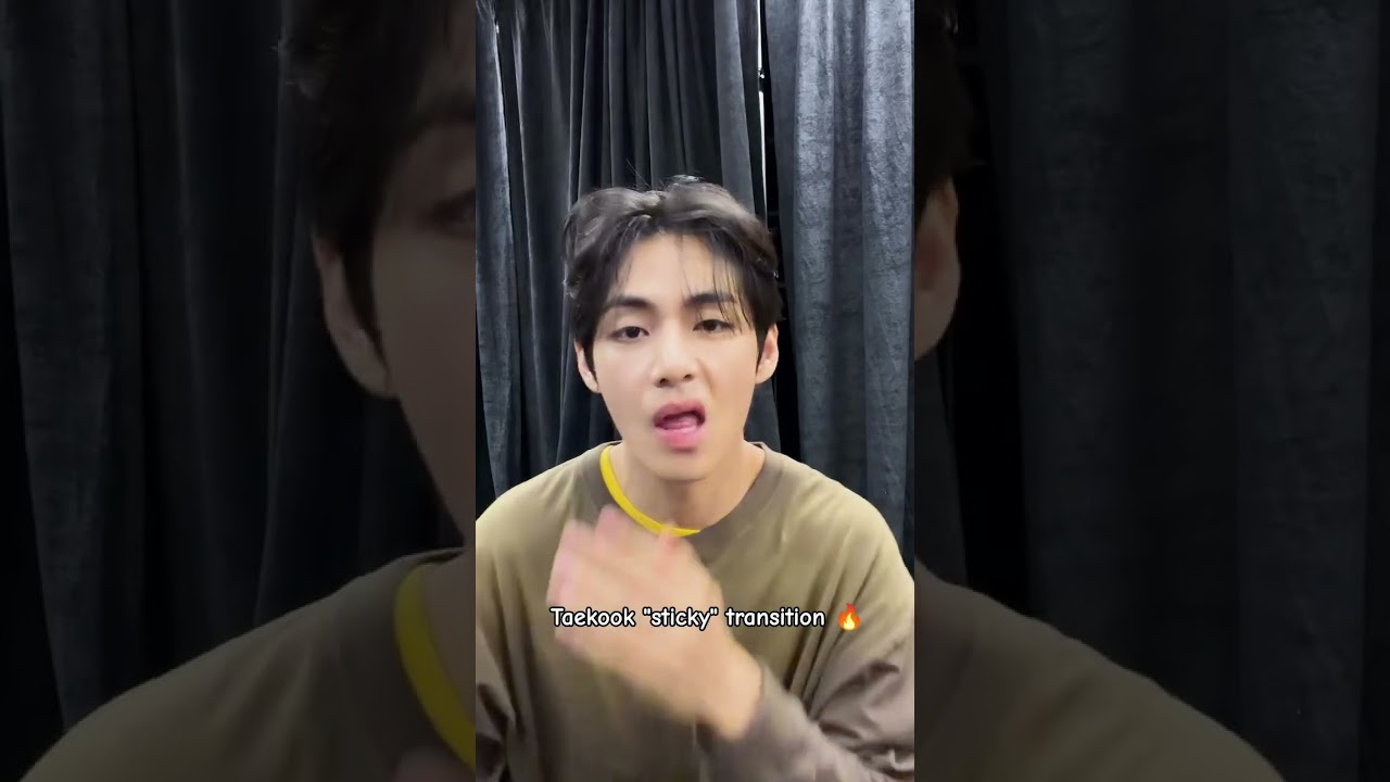 Taekook's "sticky" transition is going viral "DOUBLE KILL🔥" #taekook #taehyung #jungkook