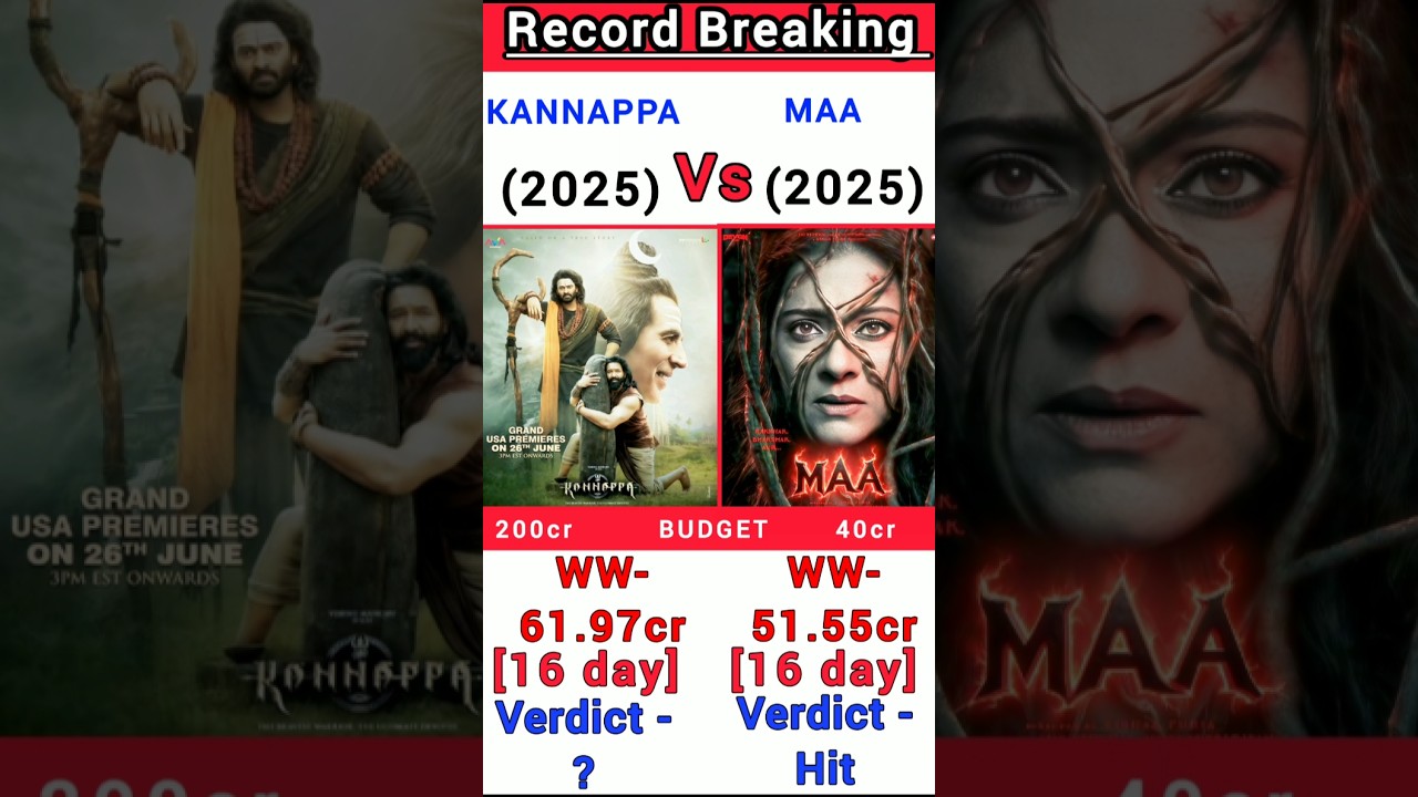 Kannappa Vs Maa Box Office Collection | Kannappa 16th day collection 