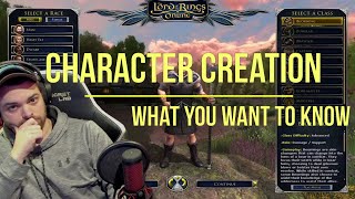 Lotro 2022 Character Creation.  What should you know?  What should you play?