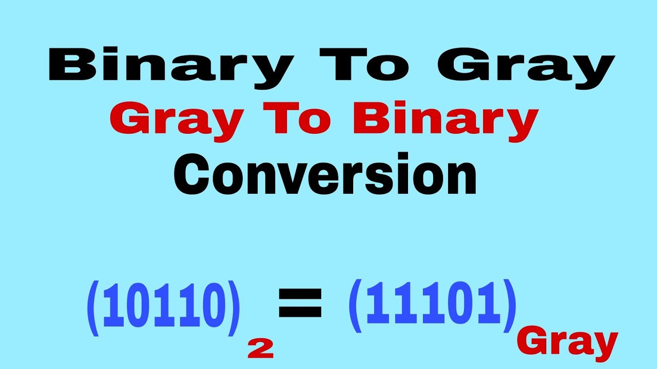 Binary to Gray & Gray to Binary Code Conversion on Hindi | Digital ...