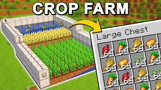 EASY Semi-Automatic Crop Farm in Minecraft 1.21+ (Tutorial)