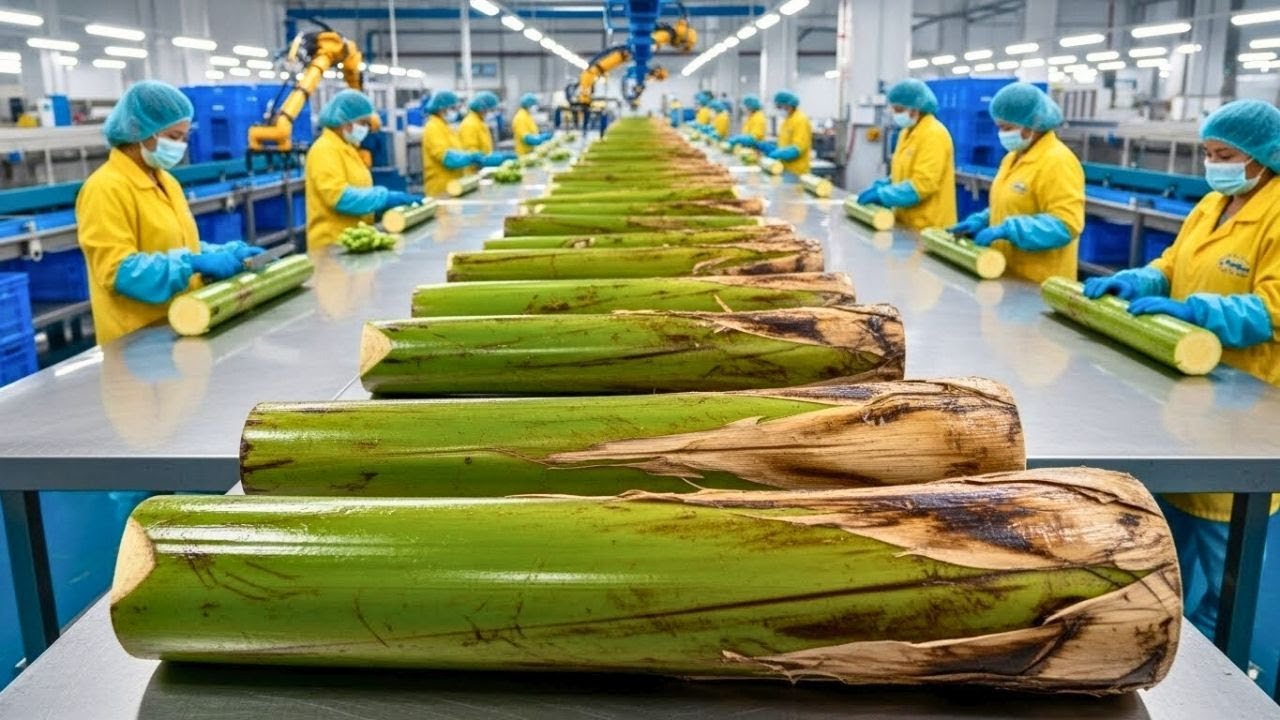 How Banana Trees Turn Into Luxury Silk Sarees | Inside Banana Fiber Factory (4K)