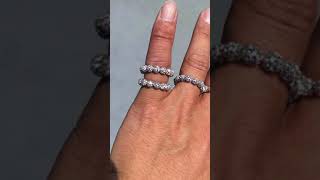 ホワイト＆パールホワイトリング