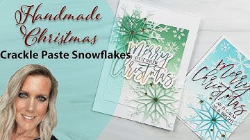 Create A Card With Crackle Paste | Handmade Christmas Series| Waffle Flower