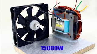 15000W Transformer Copper Coil Magnet 220 Volt Electricity Light DC 24V Fan Inverter Machine