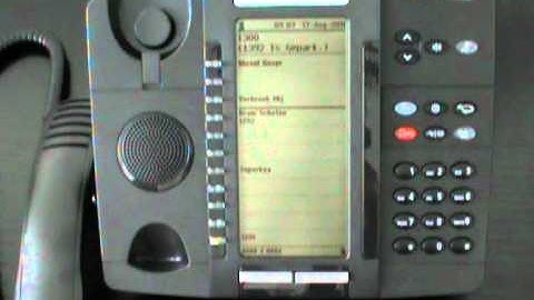Uitleg wisselen en doorverbinden op Mitel 5320 IP toestel