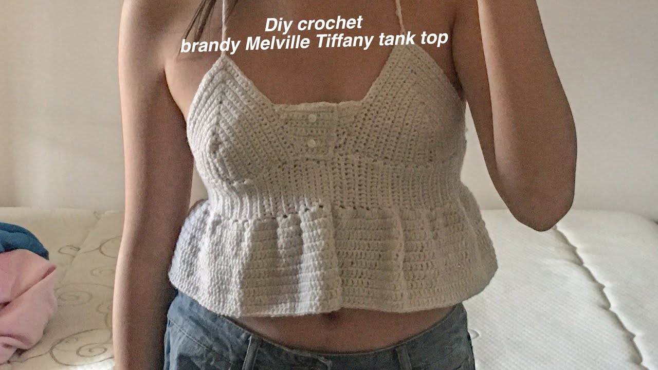 diy crochet brandy melville tiffany tank