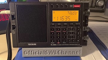 Tecsun PL-990x Cuban spy number station HM01 11635 kHz Shortwave W6LVP loop antenna
