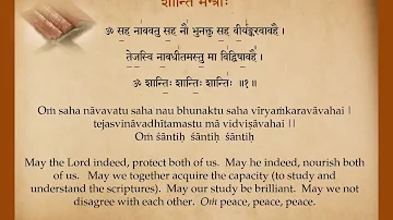 Vedic Chanting with sanskrit lyrics and meaning