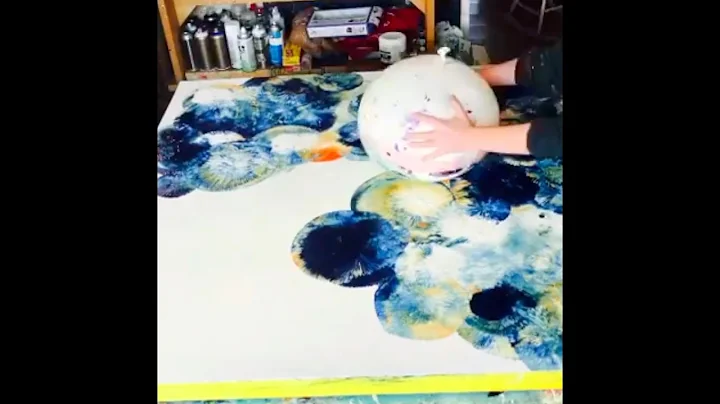 Fluid Art BALLOON SMASH Acrylic Pouring Technique ...