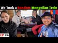 Travelling in the local train of mongolia with wonderful mongolians 
