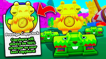Unlocking OP SECRET CAPYCLOCK In Capybara Evolution! (Roblox)