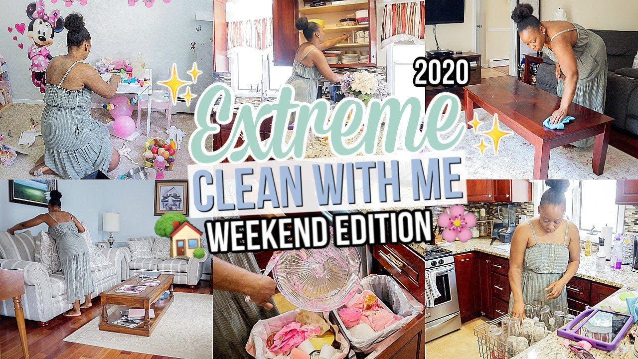 EXTREME ALL DAY CLEAN WITH ME! ULTIMATE SPEED CLEANING MOTIVATION ...