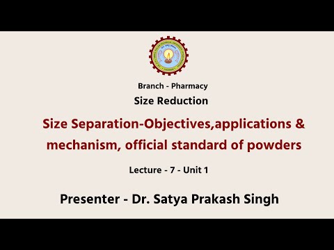 Pharmaceutical engineering Size