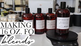 Making My Own Fragrance Oil Blends In 16 Oz. Bottles | Candle Business