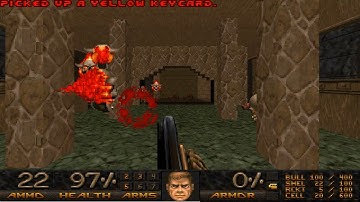 Doom Requiem (1997) MAP20: "The Forsaken Hall" UV -Fast Speedrun 0:41 100% Kills 100% Secrets