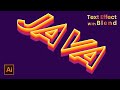Adobe Illustrator Tutorial - Text effect with Blend  | DesignMentor