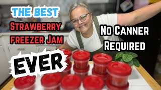 Easiest! MOST DELICIOUS!! Strawberry Jam Recipe You’ll EVER Find!! NO CANNING REQUIRED