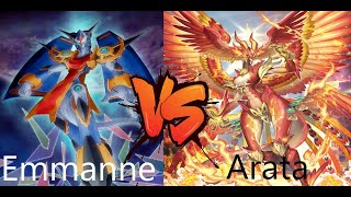 Cardfight Vanguard Standard Gameplay : Emmanne (Chronojet Dragon) vs Kuroyama (Nirvana Jheva) Game 1