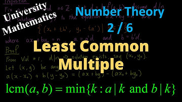 Number Theory #2: Least Common Multiple