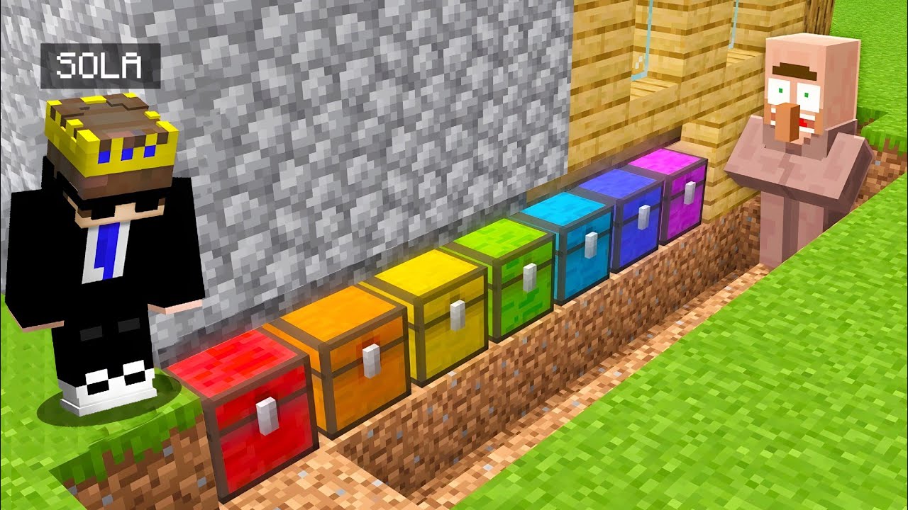 I Opened 7 Secret Colored Chests in Minecraft - YouTube
