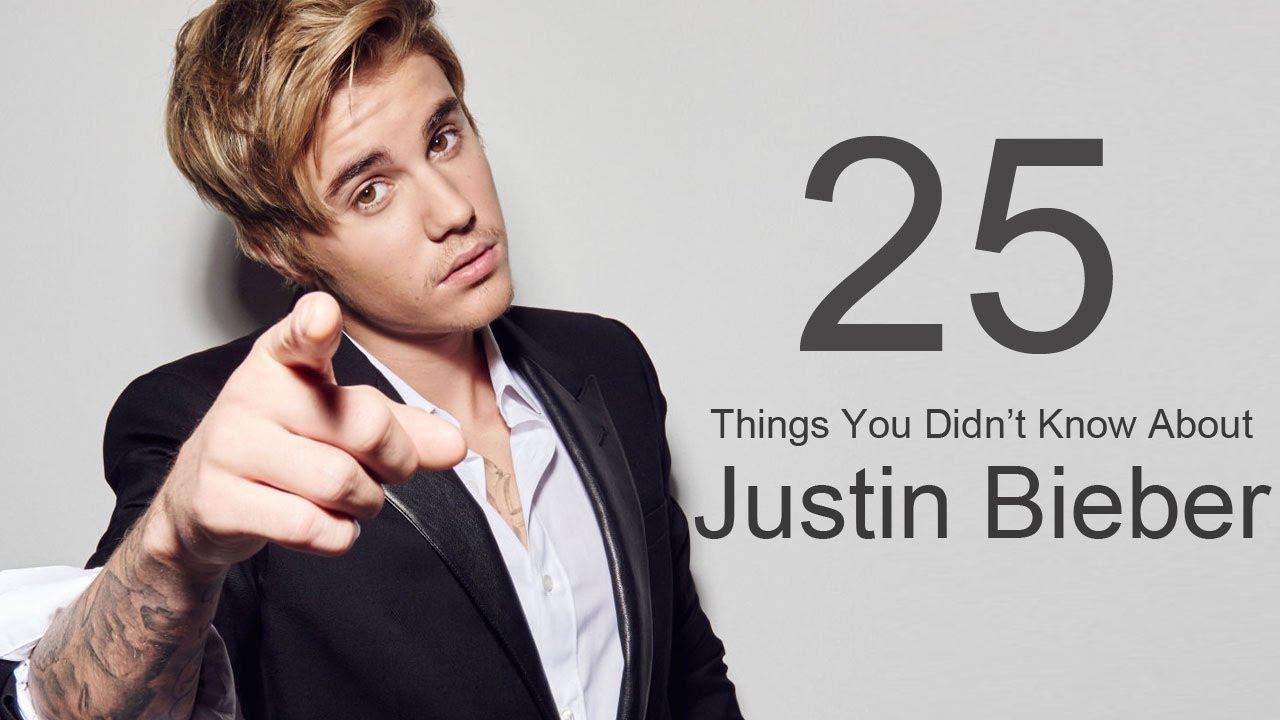 25 Things You Didn’t Know About Justin Bieber - YouTube