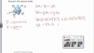 7th Grade 8-7: Surface Area of Pyramids