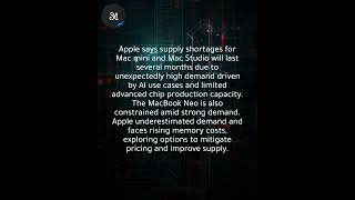 Apple warns Mac mini and Mac Studio supply shortages will last for several months