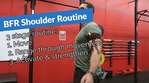 Improve shoulder range, strength and function - BFR routine