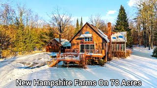 New Hampshire Cabins On 78 Acres | NH Real Estate | ADU Potential New England Farms NH
