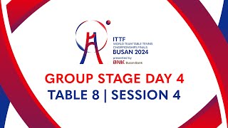 live | Day 4 | ITTF World Team Table Tennis Championships Finals Busan 2024 | S4