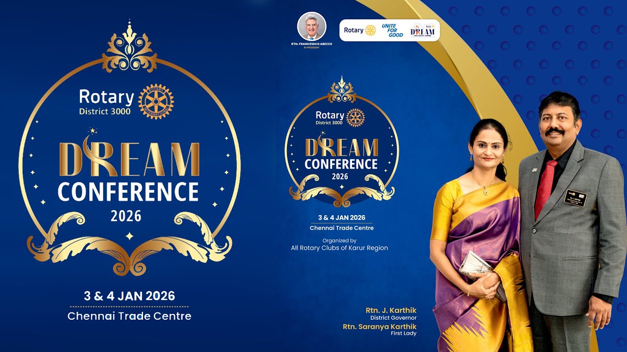 Rotary District 3000 - Dream Conference 2026 - Day 1 - Sridhar Bharathy Photography