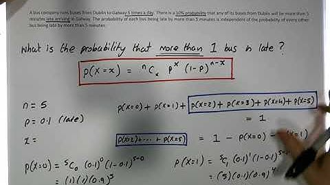 Binomial Distribution Probabilities: Calculating Binomial Probabilities Example 6 - Part 2
