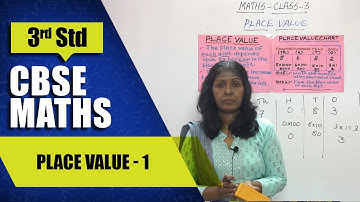 3rd Std CBSE Maths Syllabus | Place Value - 1 | CBSE Maths Part-01