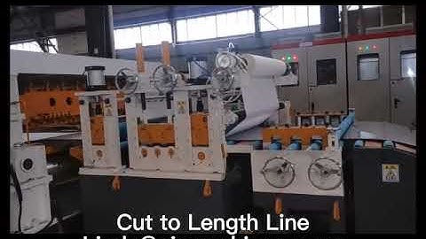 Cut to Length line with Flying shear and Stacker