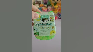 Squish-A-Longs opening 🐙💜 #asmr #squishmallows #minibrands #minis #mini #toys #fyp #miniverse #fun