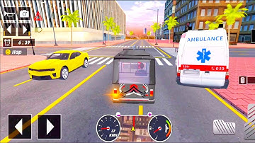 Tuk Tuk auto rickshaw driver game - 3D auto rickshaw driving game - Android iOS Gameplay #14
