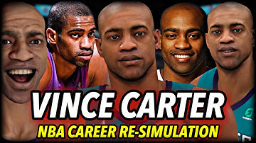 VINCE CARTER’S NBA CAREER RE-SIMULATION | RESTARTING HIS 22 YEAR CAREER | WINNING RINGS? | NBA 2K20