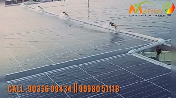 Solar panel auto cleaning system || solar panel cleaning sprinkler #solarclean #suryagujarat #clean