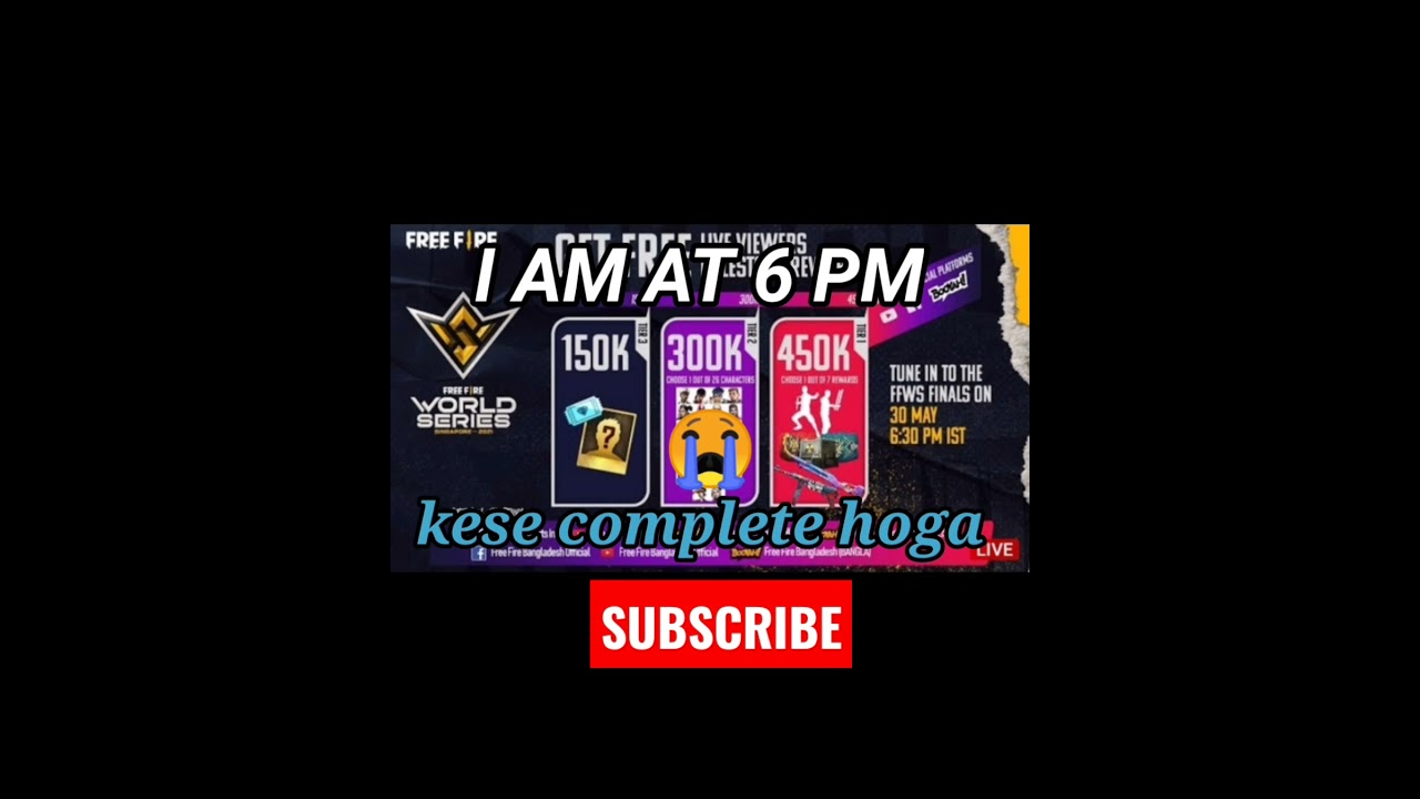 Free Fire World Series Singapore Finals Live Watching || FFWS World Series Reedem Code 