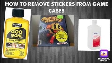 How to remove stickers off your games cases
