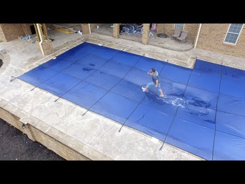 Installing and Testing a Winter Safety Cover | #PoolGuys