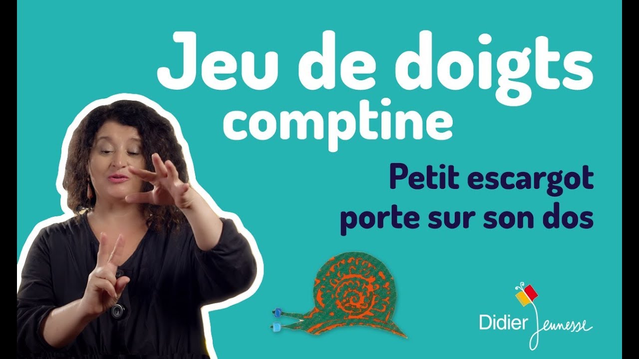 Petit Escargot Porte Sur Son Dos Comptines Jeu De Doigts Youtube