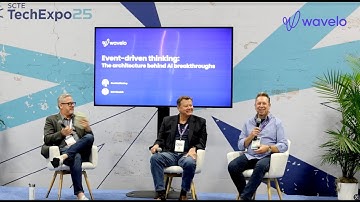 Event-Driven Thinking: The Architecture Behind AI Breakthroughs | Wavelo at SCTE TechExpo 2025
